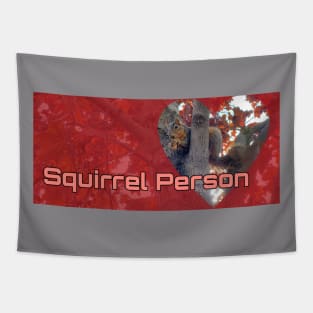 Squirrel Person Tapestry