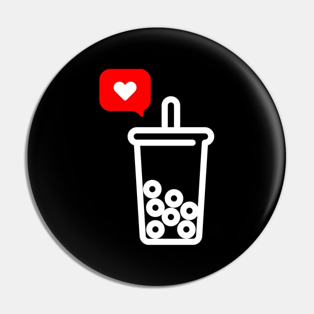 I Heart Boba Tea Pin by Juliet & Gin