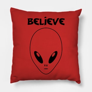 Believe. Alien. Pillow