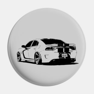Dodge Charger Hellcat - stylized Pin