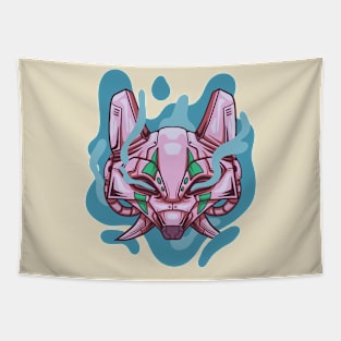 animal robot head Tapestry