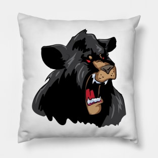 Angry Black Bear Pillow