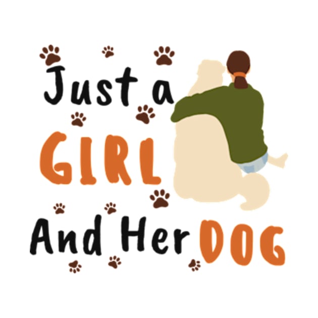 just a girl and her dog by Bravery