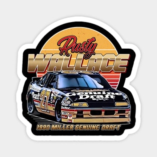 Rusty Wallace Miller Retro 80S Magnet