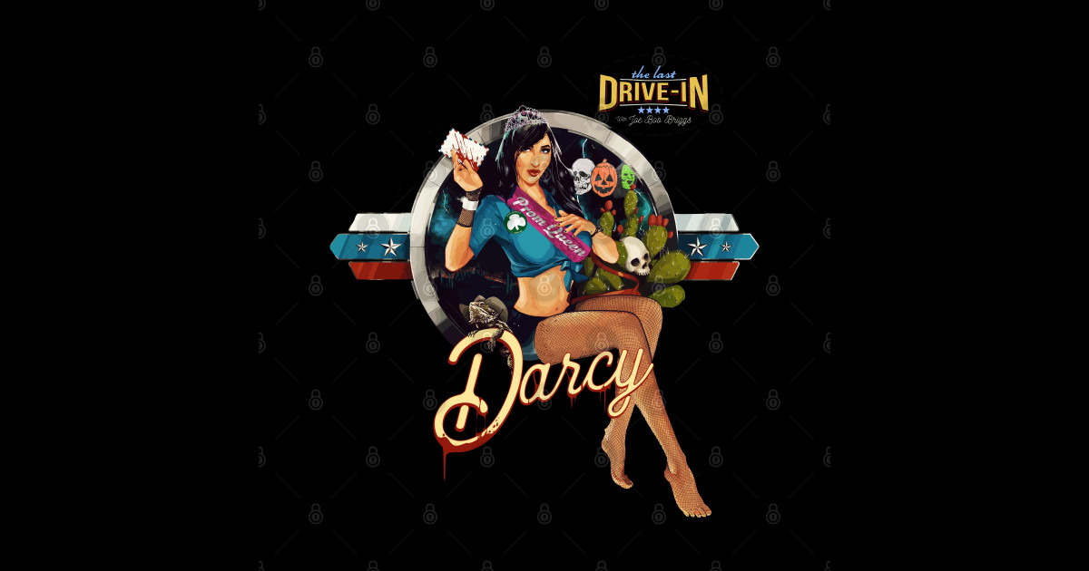 Darcy The Mail Girl - Joe Bob Briggs - Sticker | TeePublic