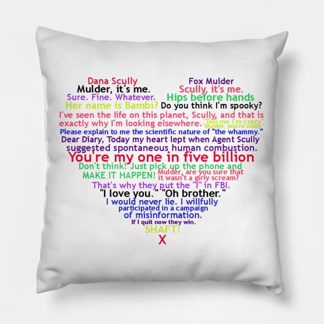 XF Love (Black) Pillow by ceruleanbluerats