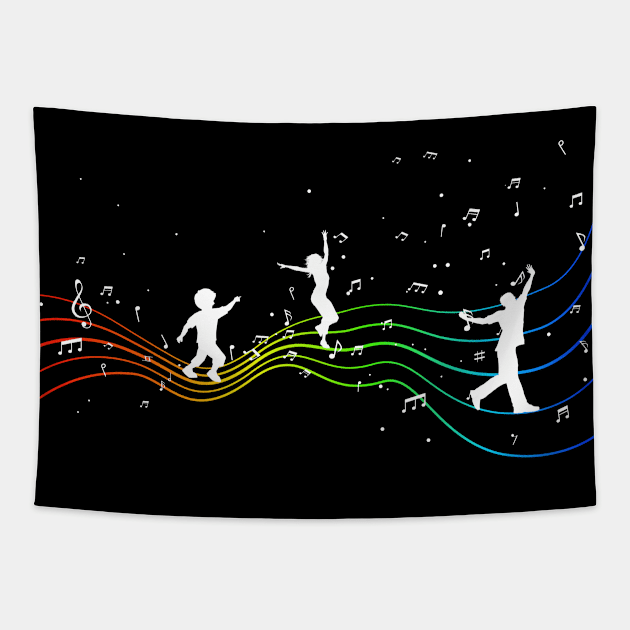 Dancing Family Tapestry by Macphisto Shirts