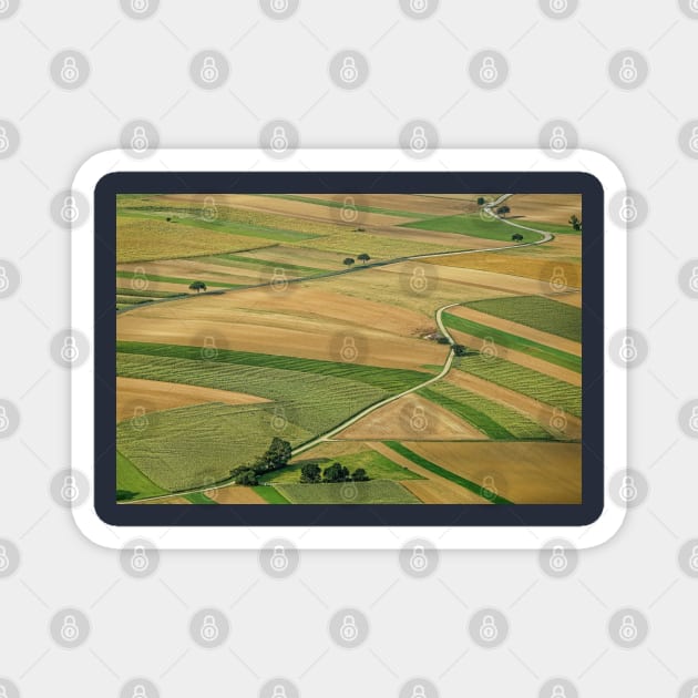 Agriculture Field Landscape Magnet by ZUCCACIYECIBO