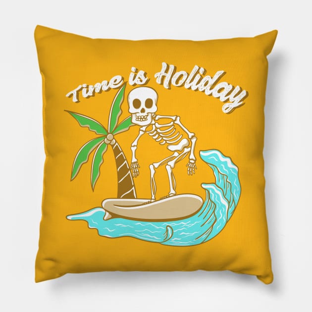 Time is holiday Pillow by Darts design studio