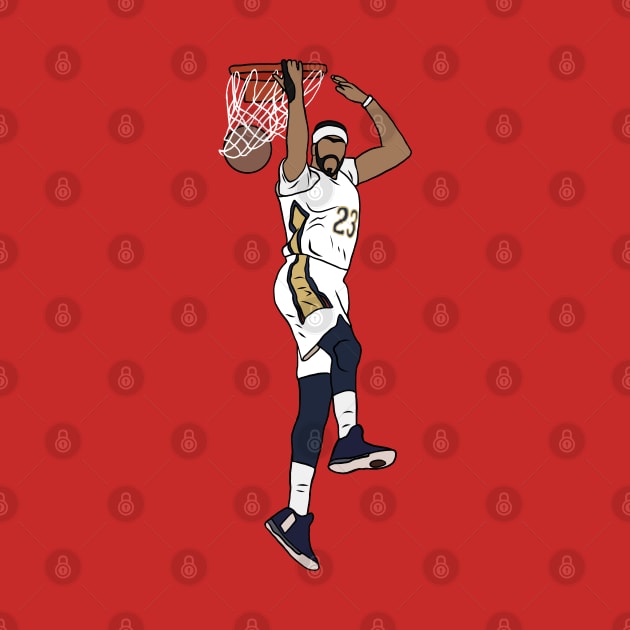 Anthony Davis Reverse Dunk by rattraptees