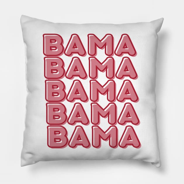 Bama on Repeat Pillow by MaryMerch