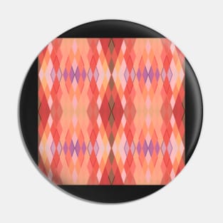 Peach Diamond Pattern Pin