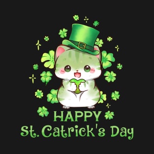 Happy St Catricks Day Irish Kitten Cat Saint Patricks Day T-Shirt