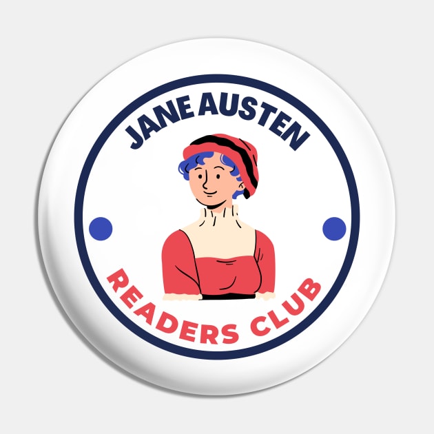 Jane Austen - Readers Club Pin by RG Standard