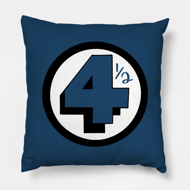 Fantastic Four 1/2 Logo Art Pillow by Tdjacks1