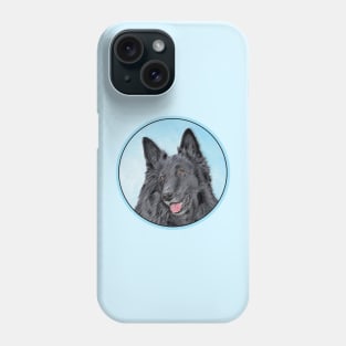 Belgian Sheepdog Painting - Cute Original Dog Art Phone Case