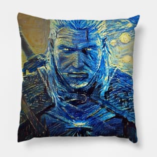 Witcher Geralt of Rivia Starry Night Pillow