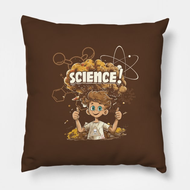 science is like magic, chemistry, atomic bomb, gift presents Pillow by Pattyld