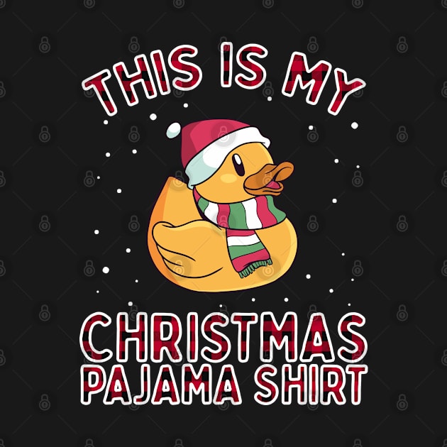 Christmas Pajamas For Family Duck This Is My Funny Xmas Gift by VDK Merch