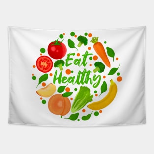 Eat Healthy Tapestry