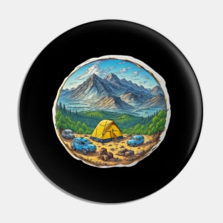 Camping Adventure Since Family Funny Pin