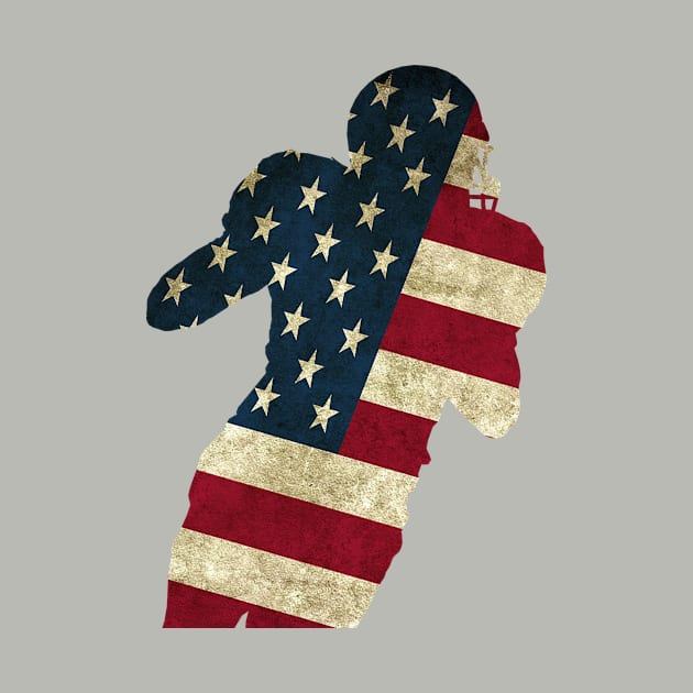 American Flag Gridiron Player by shellysom91