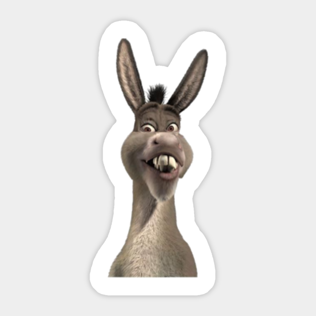 Donkey From Shrek Meme Shrek Sticker Teepublic