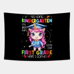 Unicorn So Long Kindergarten Graduation Last Day Of School Tapestry