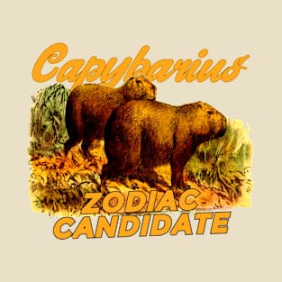 Capybarius the zodiac candidate. T-Shirt