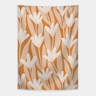 Minimalist magnolias - Warm tones Tapestry