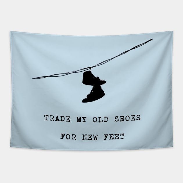 Old Shoes Tapestry by charliecam96