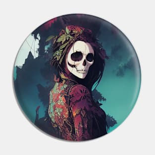 Gothic Reverie: Unleashing the Intrigue of Skulls in Alternative Design Pin