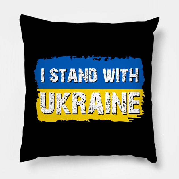 I Stand With Ukraine Pillow by Scar