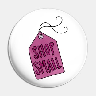 Pink Shop Small Gift Tag Pin