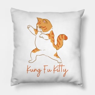 Kitty Kung Fu Pillow