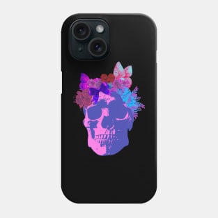 colorful skull art Phone Case