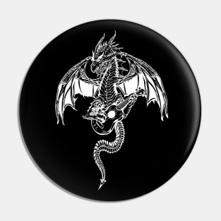 SEEMBO Dragon Playing Guitar Guitarist Musician Music Band Pin