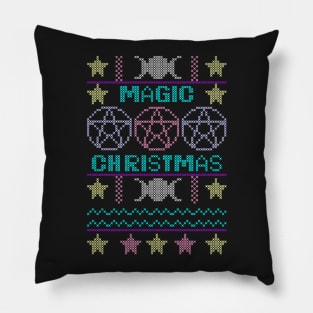 Ugly sweater Magic Christmas Pillow