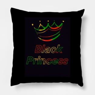 Black princess Pillow