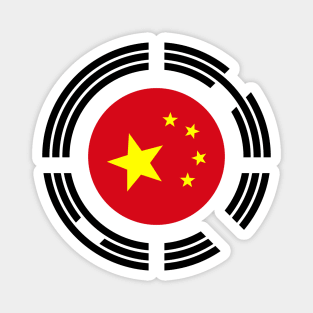 Korean Chinese Multinational Patriot Flag Series Magnet