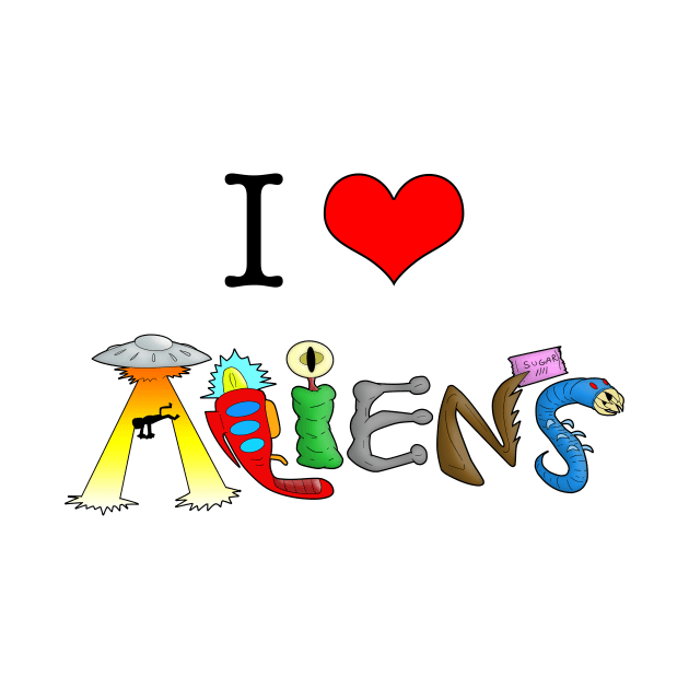 I LOVE ALIENS by looeyq