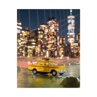 New York Yellow Taxi Night T-Shirt