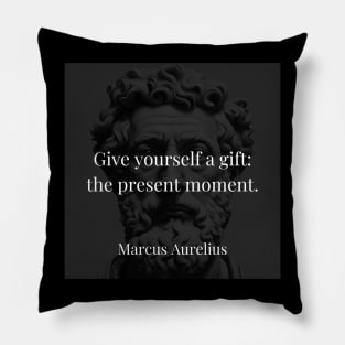 Marcus Aurelius's Present: A Gift to Yourself Pillow