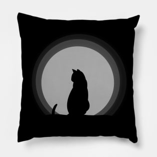 Black cat Halloween Pillow