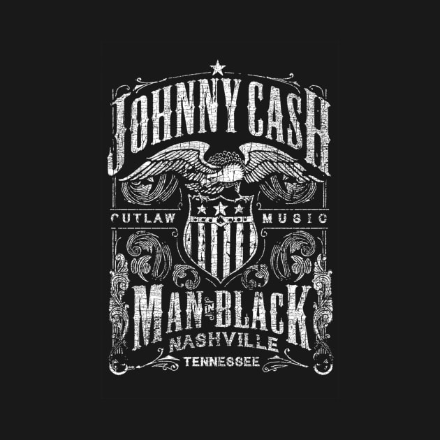 Johnny Cash outlaw music man in black nashville tennessee by mascotmancharacter