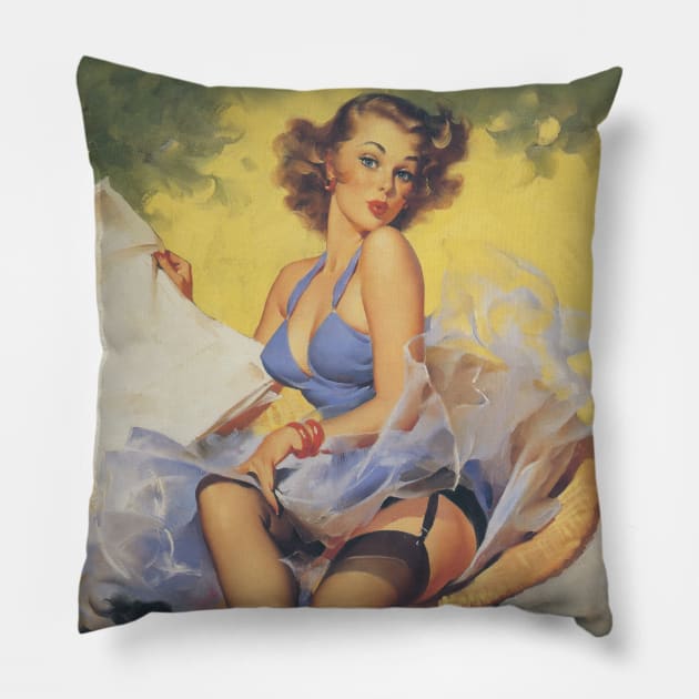 Gillette Elvgren Pillow by AtomicMadhouse