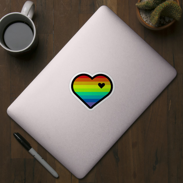 Rainbow love - Rainbow - Sticker