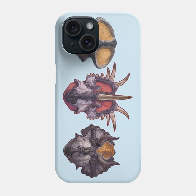 Ceratiopsian Triad Phone Case by CoffeeBlack