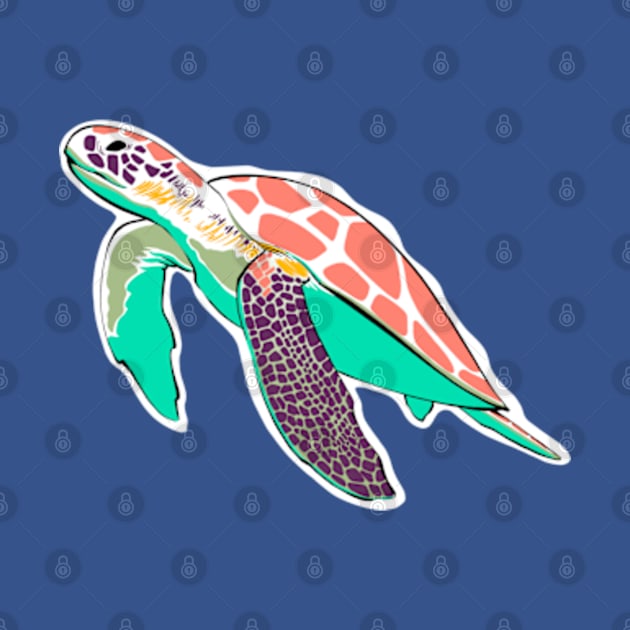 Sea Turtle by sarahburnsstudio