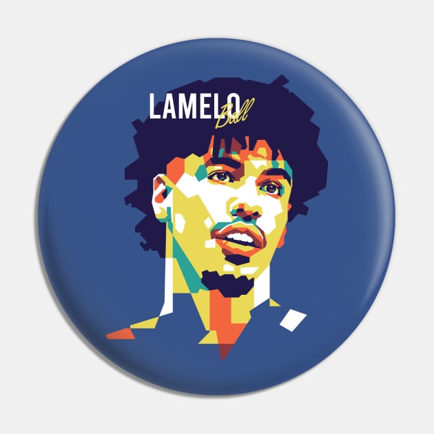 Lamelo Ball NBA Wpap Style Pin by pentaShop